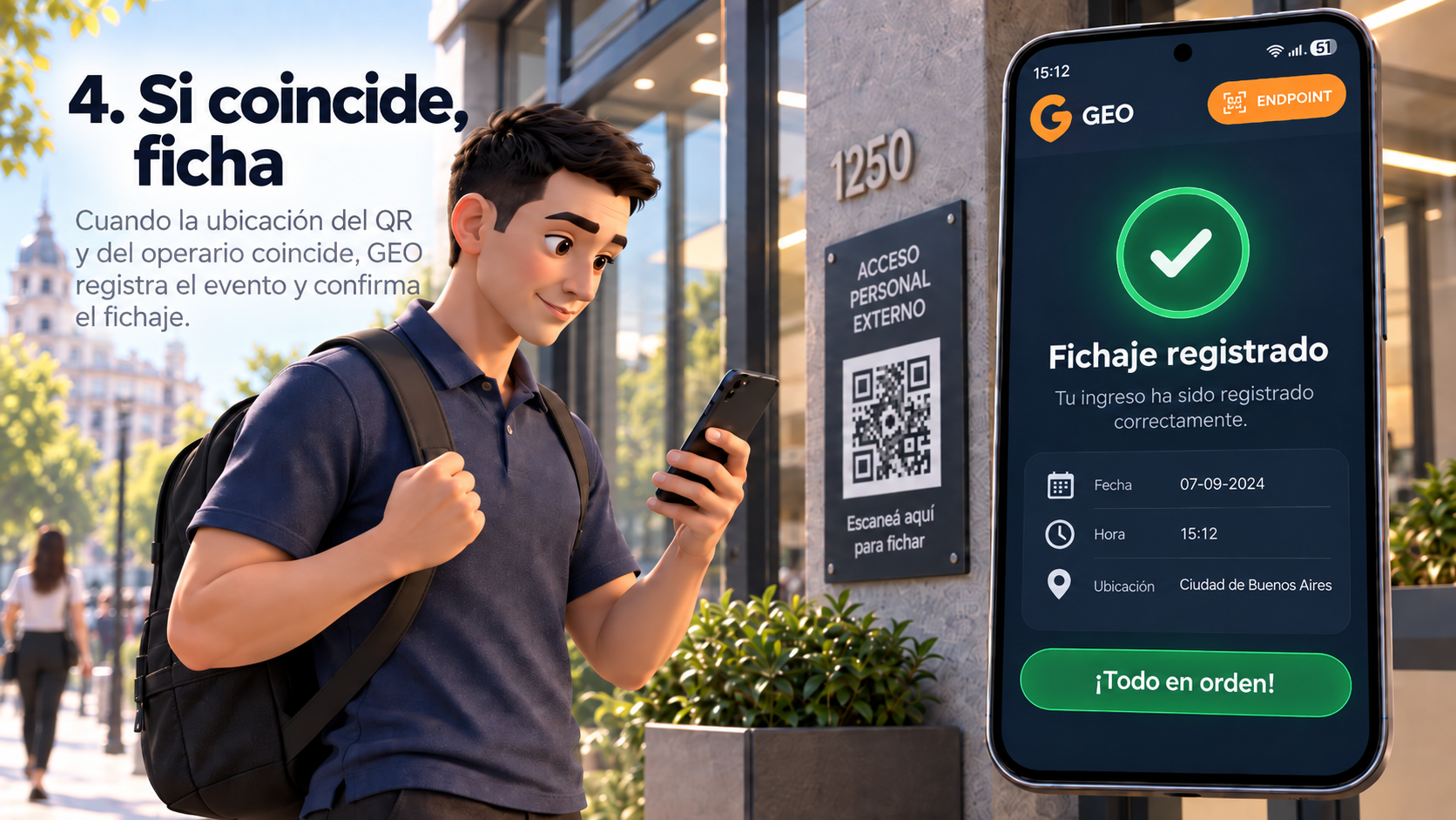 Fichaje Endpoint registrado correctamente